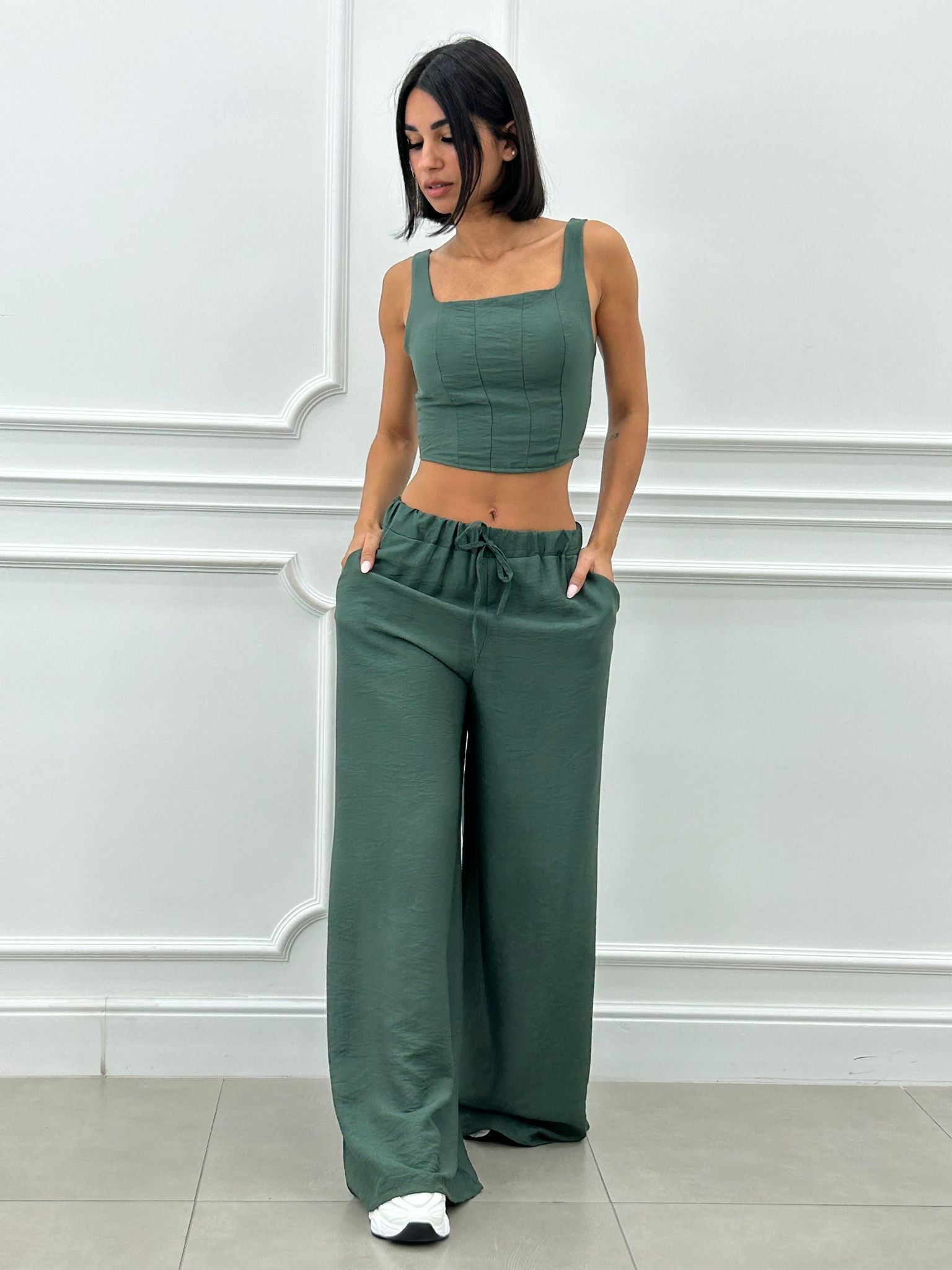 COORDINATO TOP E PANTAPALAZZO NEW SS25