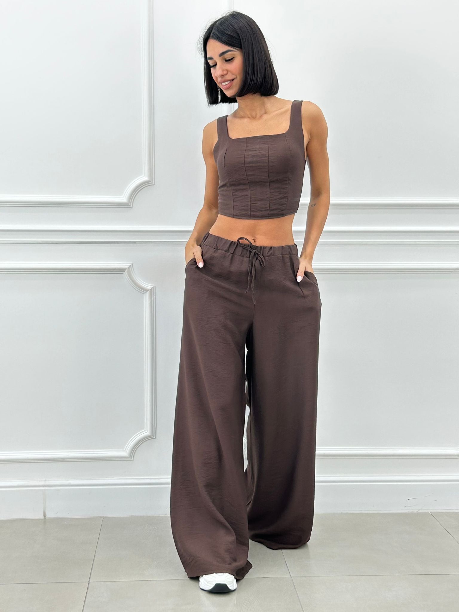 COORDINATO TOP E PANTAPALAZZO NEW SS25