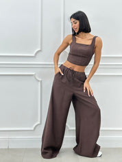 COORDINATO TOP E PANTAPALAZZO NEW SS25