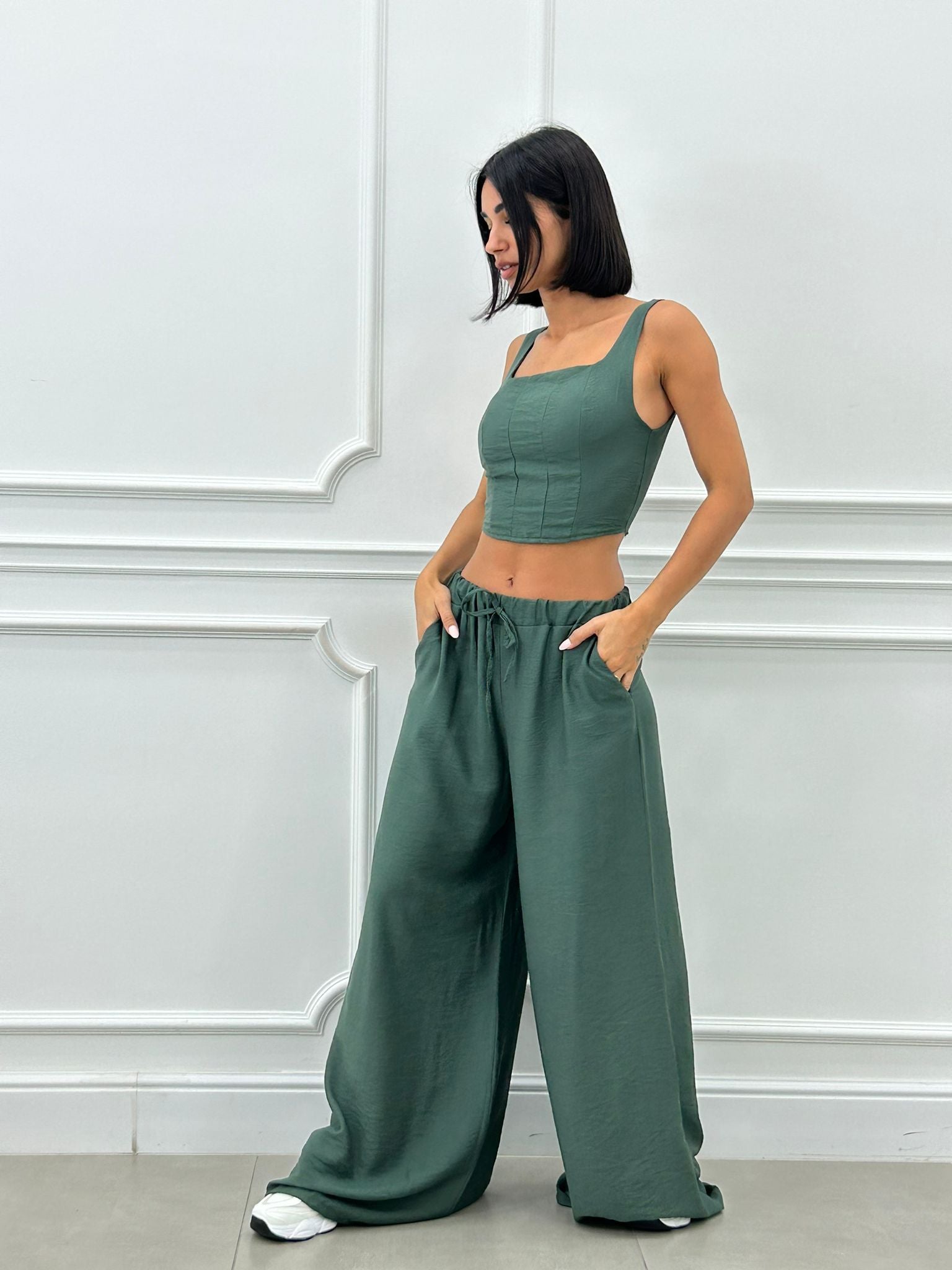 COORDINATO TOP E PANTAPALAZZO NEW SS25