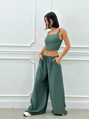 COORDINATO TOP E PANTAPALAZZO NEW SS25