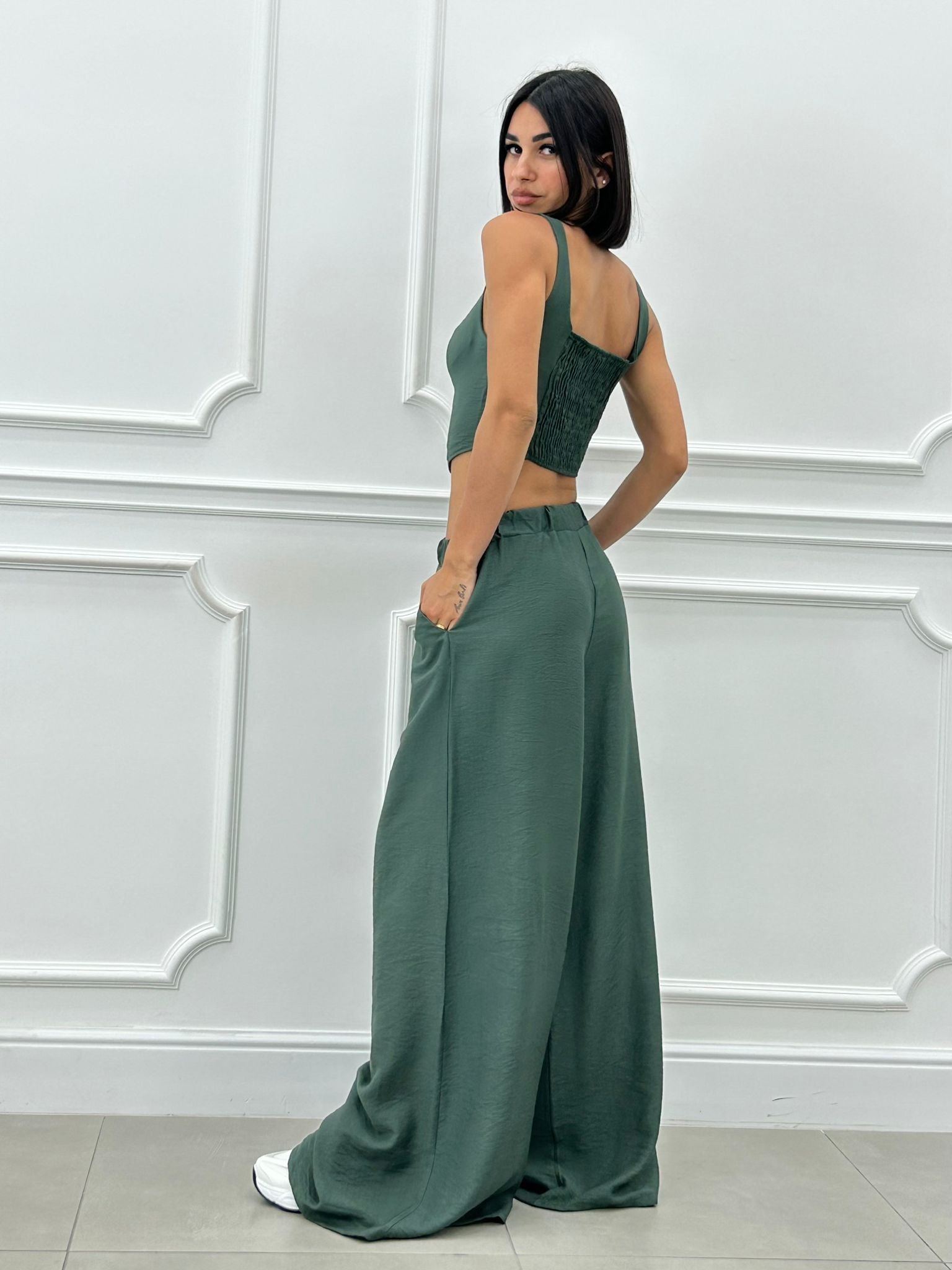 COORDINATO TOP E PANTAPALAZZO NEW SS25