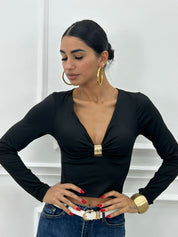 MAGLIA CON DETTAGLIO ORO NEW AI26