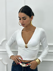 MAGLIA CON DETTAGLIO ORO NEW AI26