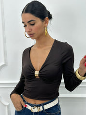 MAGLIA CON DETTAGLIO ORO NEW AI26