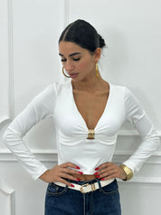 MAGLIA CON DETTAGLIO ORO NEW AI26