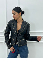 GIUBBINO ECOPELLE CON STRINGHE NEW AI26