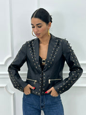 GIUBBINO ECOPELLE CON STRINGHE NEW AI26