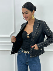 GIUBBINO ECOPELLE CON STRINGHE NEW AI26