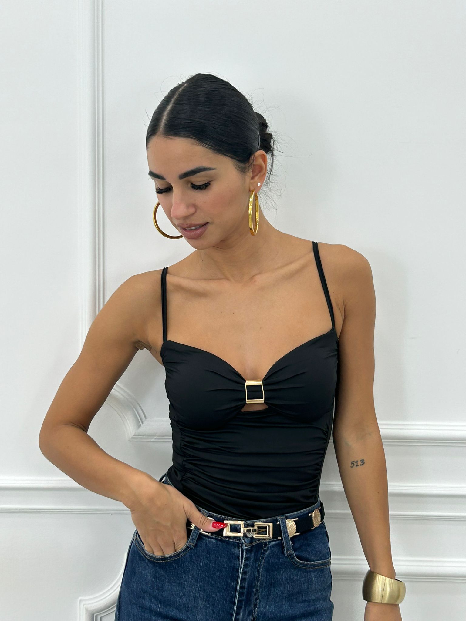 BODY CON DETTAGLIO ORO NEW AI26