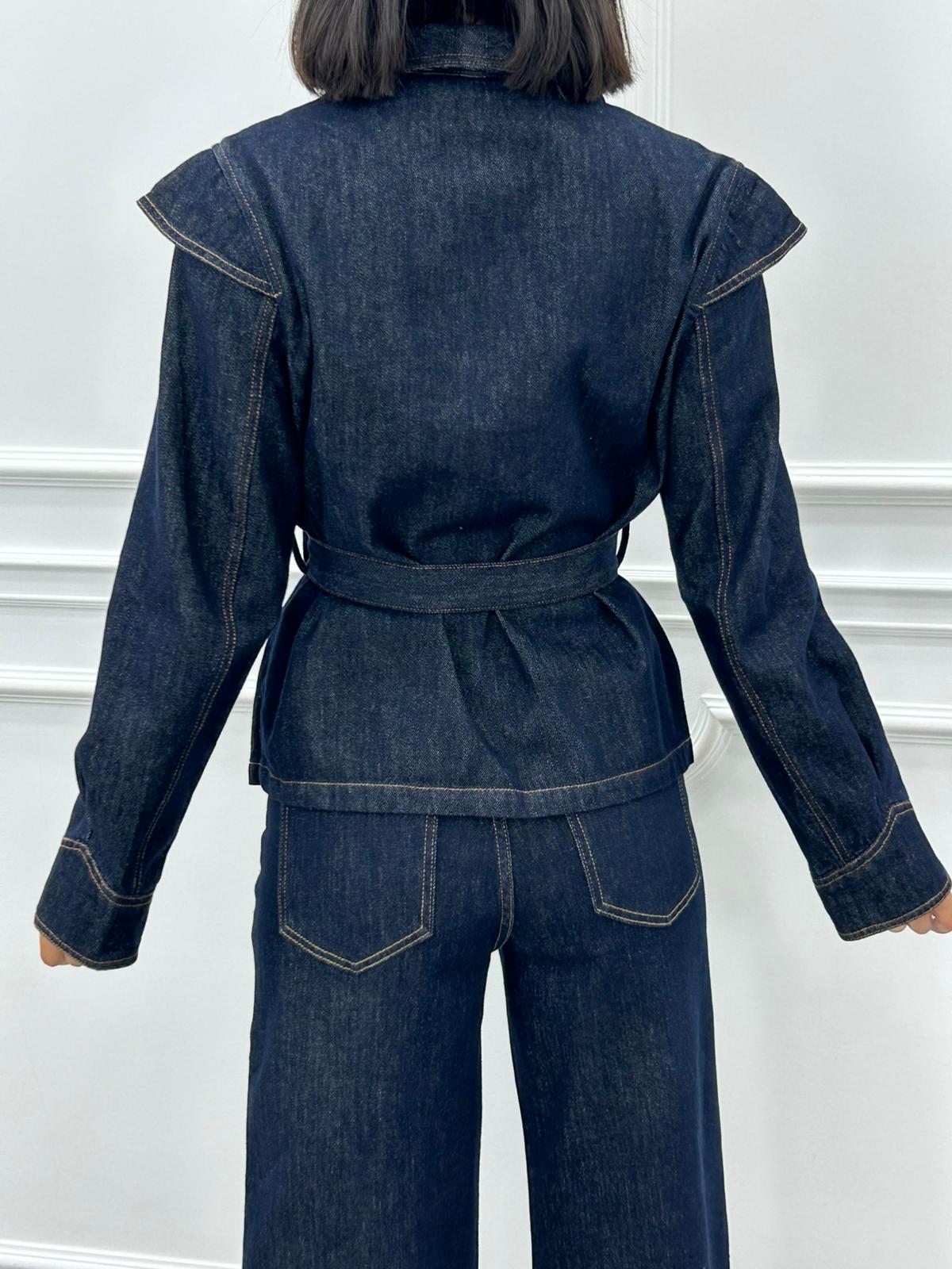 GIUBBINO DENIM CON STRINGHE NEW AI26