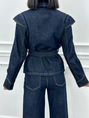 GIUBBINO DENIM CON STRINGHE NEW AI26