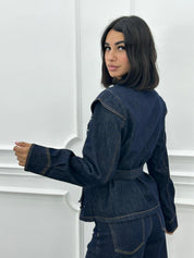 GIUBBINO DENIM CON STRINGHE NEW AI26