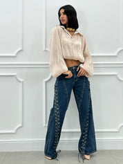 JEANS CON STRINGHE NEW AI26