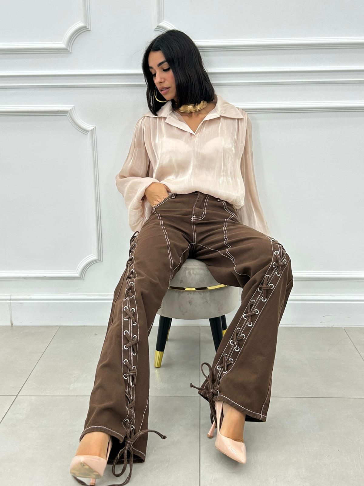 JEANS CON STRINGHE NEW AI26