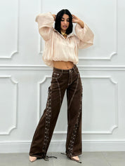 JEANS CON STRINGHE NEW AI26