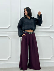 PANTALONE PALAZZO CON CINTURA NEW AI26