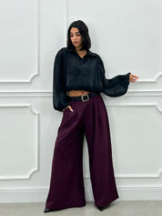 PANTALONE PALAZZO CON CINTURA NEW AI26