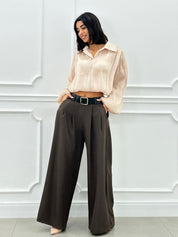 PANTALONE PALAZZO CON CINTURA NEW AI26