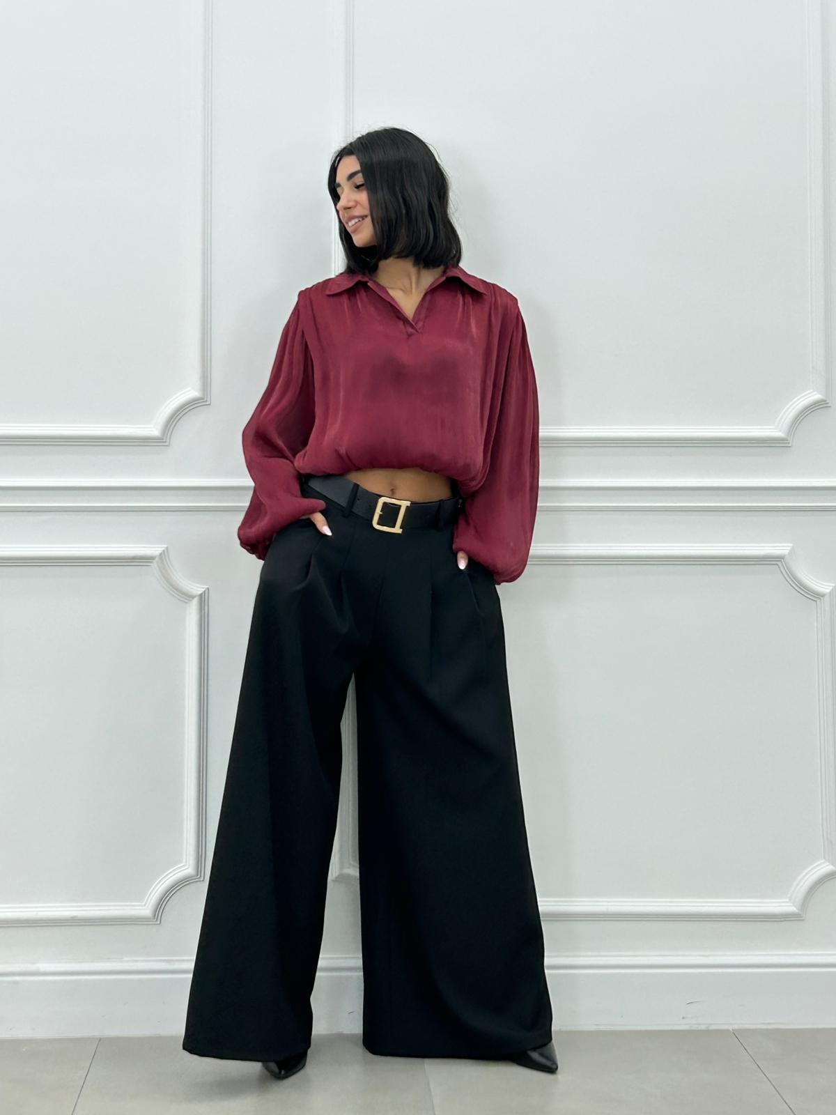 PANTALONE PALAZZO CON CINTURA NEW AI26