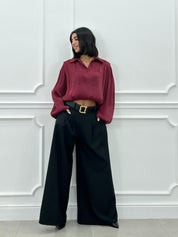 PANTALONE PALAZZO CON CINTURA NEW AI26