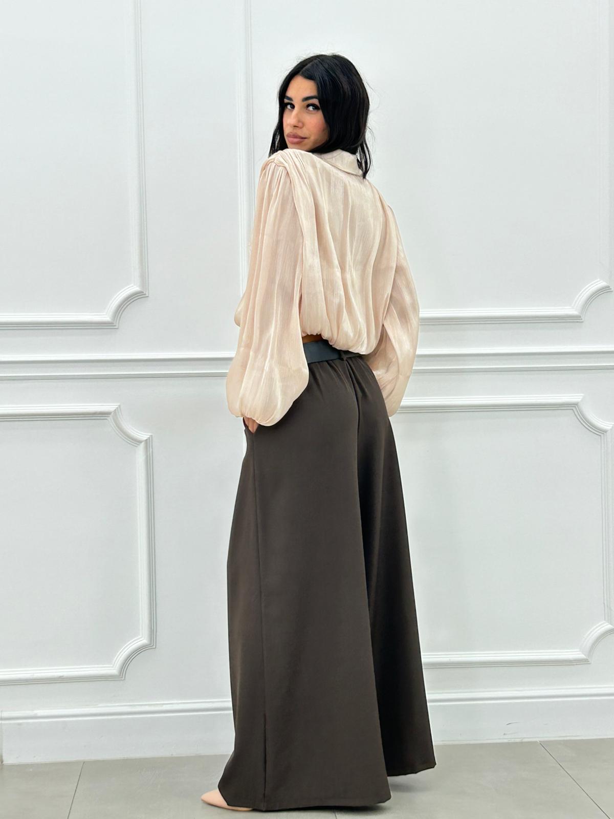 PANTALONE PALAZZO CON CINTURA NEW AI26