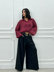 PANTALONE PALAZZO CON CINTURA NEW AI26