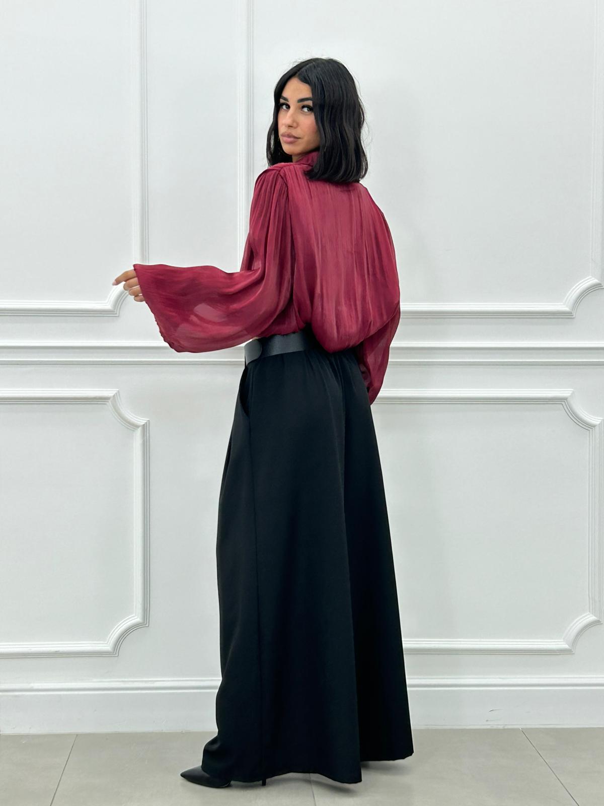 PANTALONE PALAZZO CON CINTURA NEW AI26
