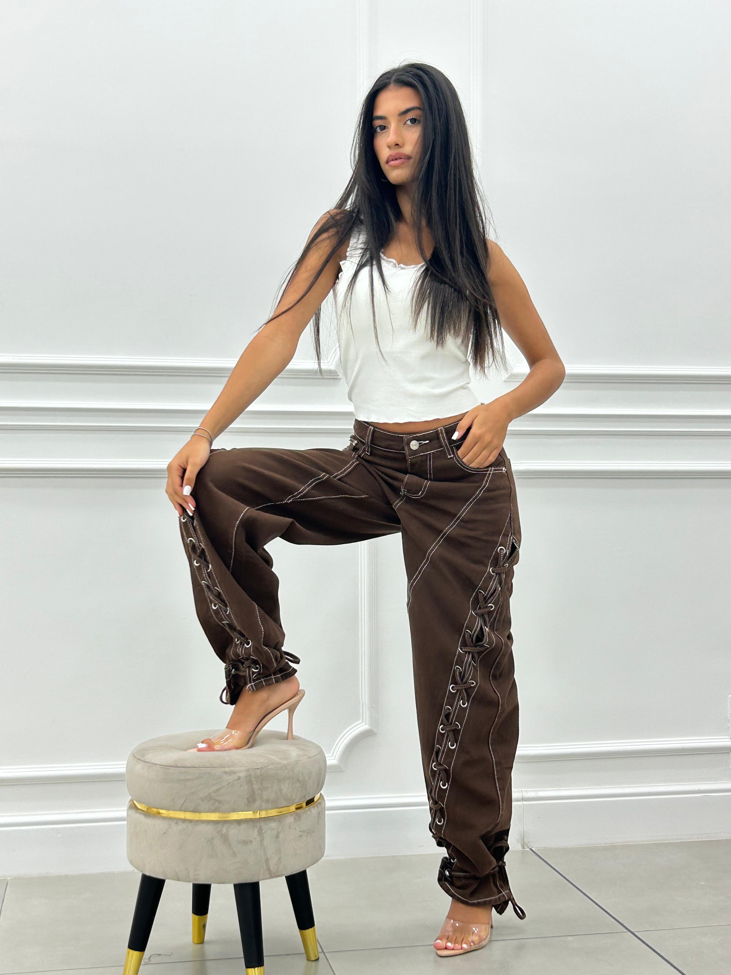 JEANS CON STRINGHE NEW AI26