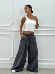 PANTALONE CON PINCES E DOPPIO FIOCCO NEW AI26