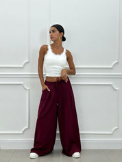 PANTALONE CON PINCES E DOPPIO FIOCCO NEW AI26
