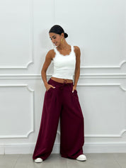 PANTALONE CON PINCES E DOPPIO FIOCCO NEW AI26