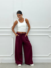 PANTALONE CON PINCES E DOPPIO FIOCCO NEW AI26