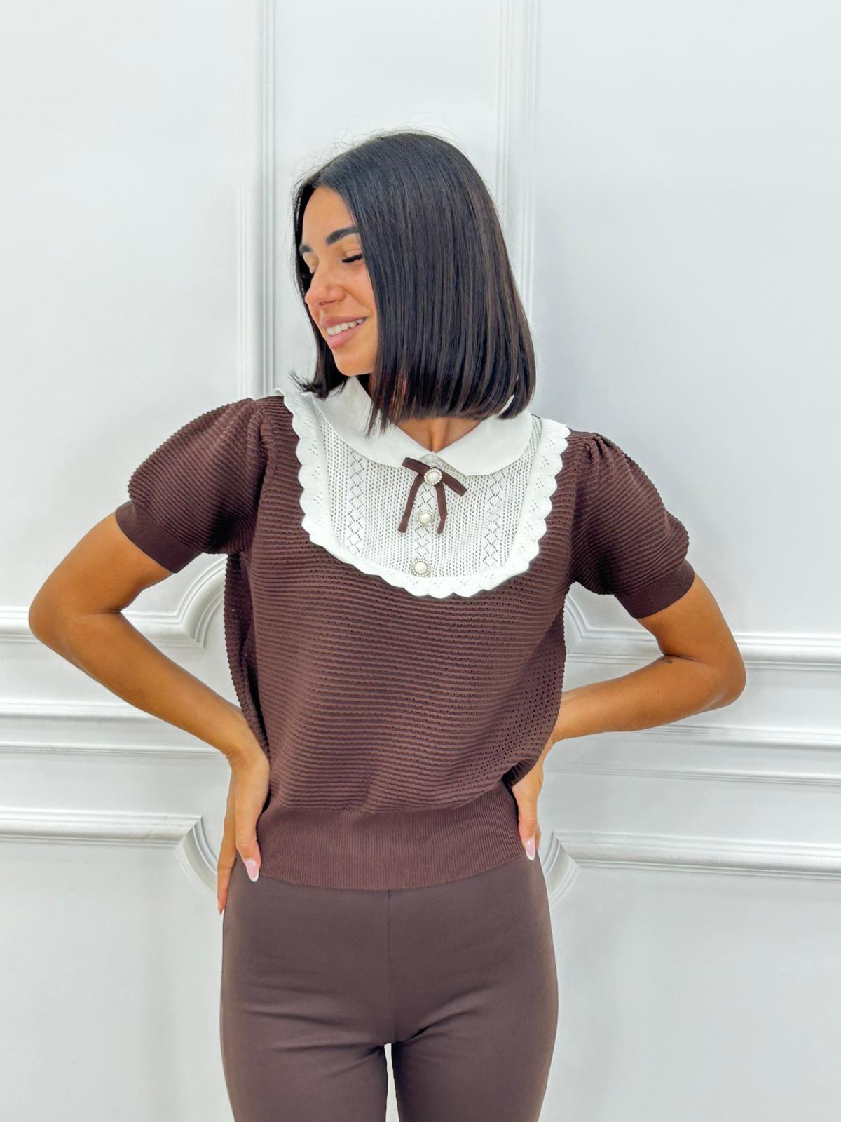 MAGLIA CON IMPUNTURE AI26