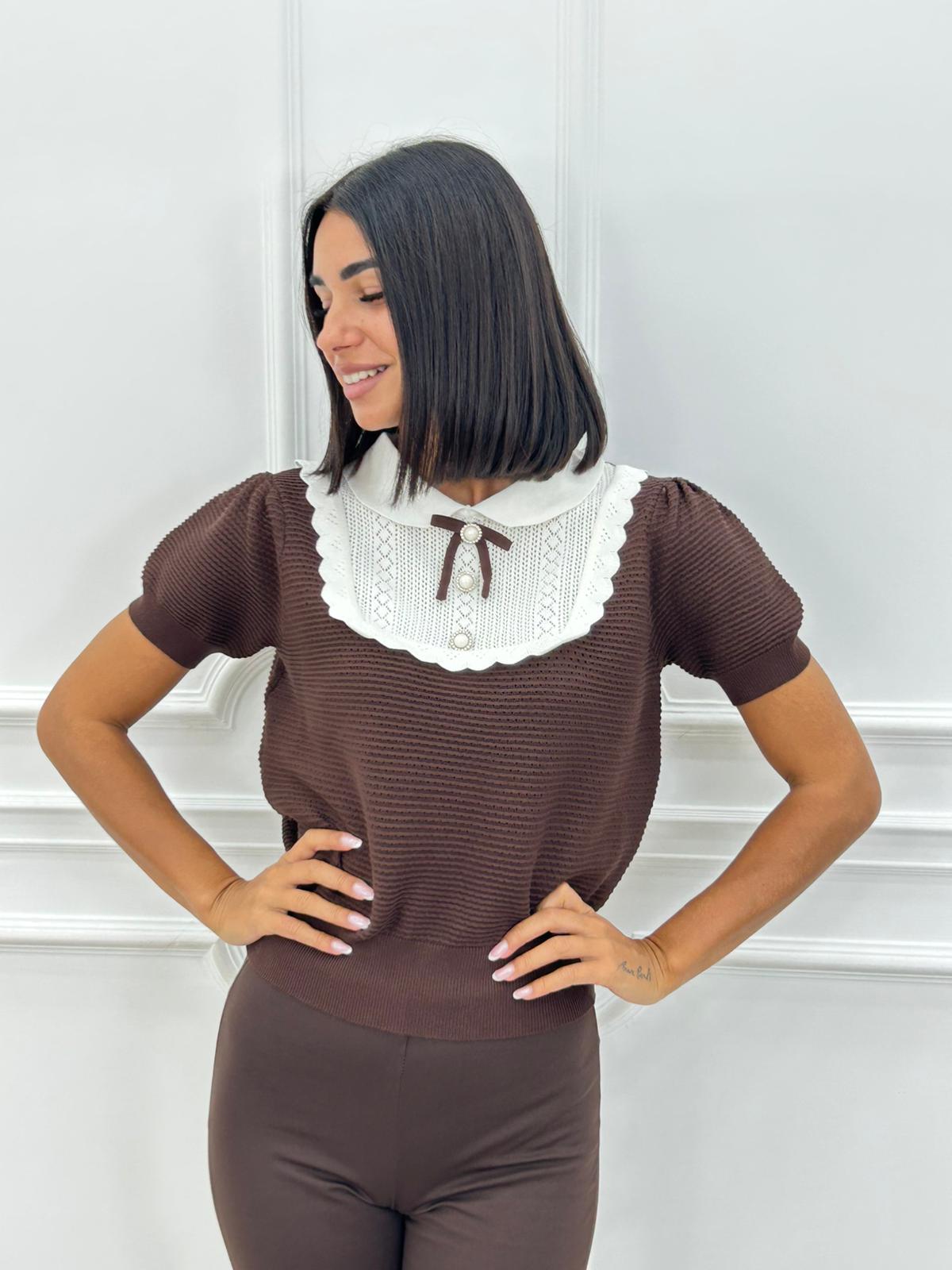 MAGLIA CON IMPUNTURE AI26
