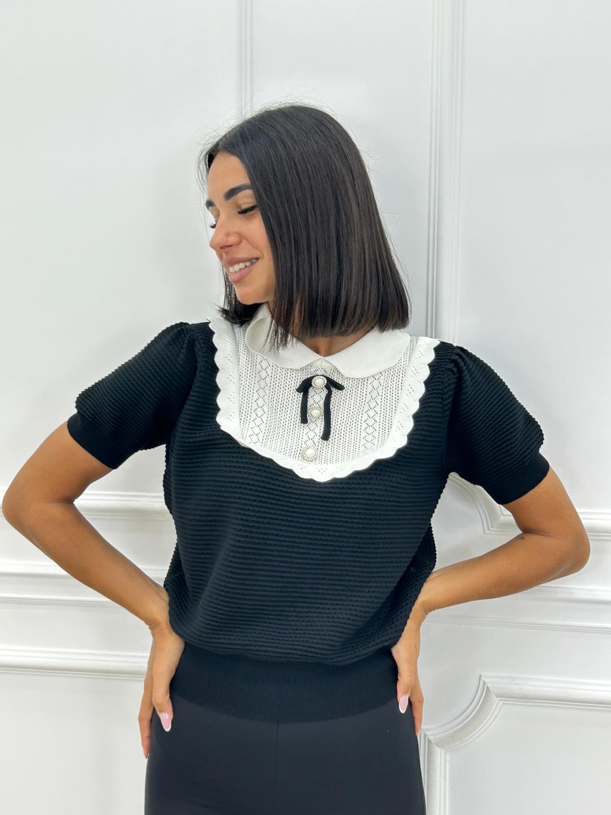 MAGLIA CON IMPUNTURE AI26