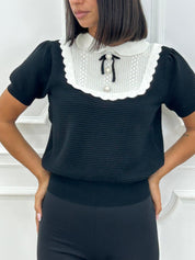 MAGLIA CON IMPUNTURE AI26