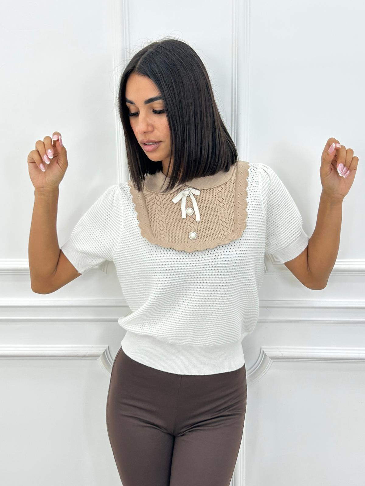 MAGLIA CON IMPUNTURE AI26