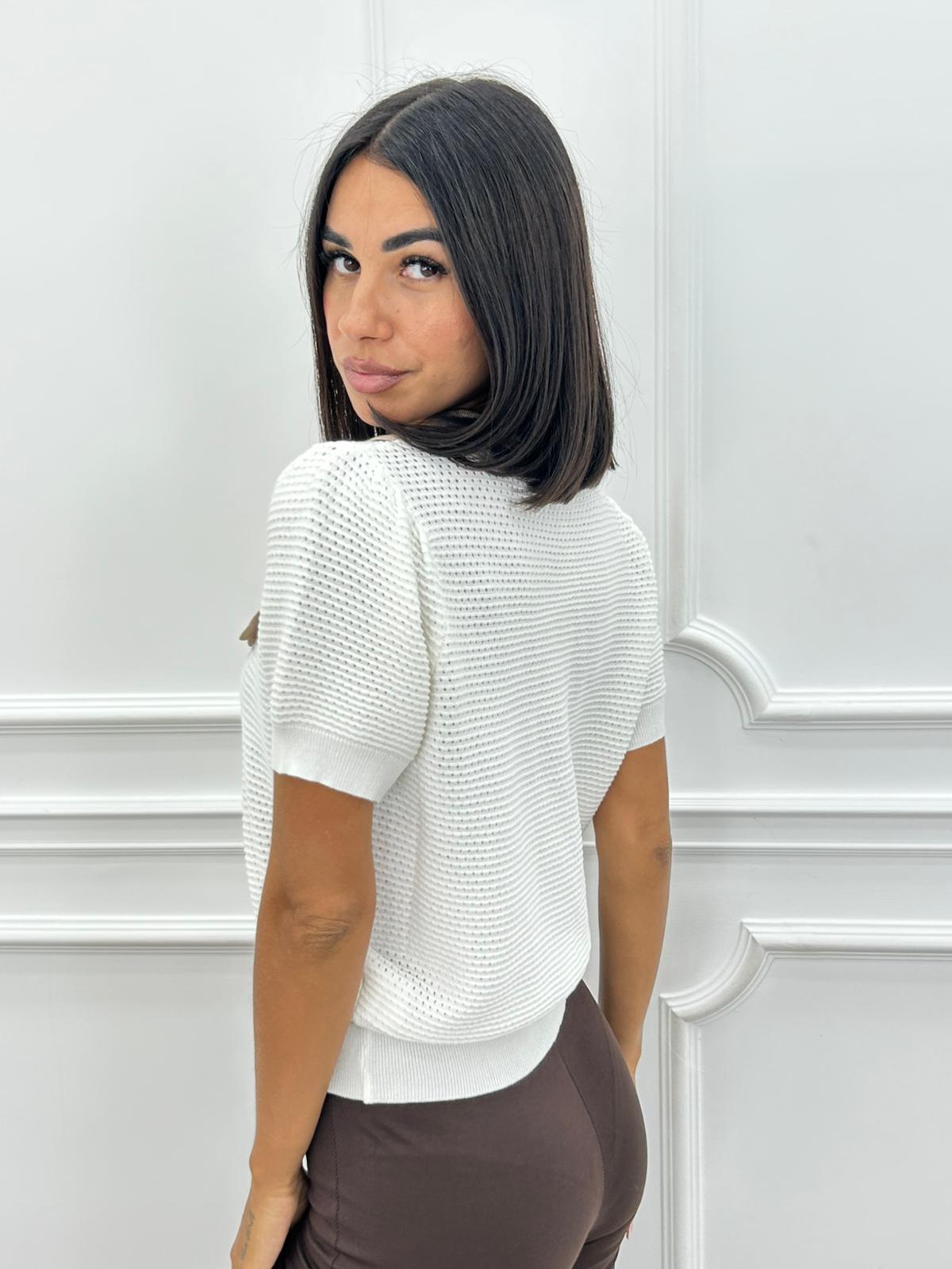 MAGLIA CON IMPUNTURE AI26