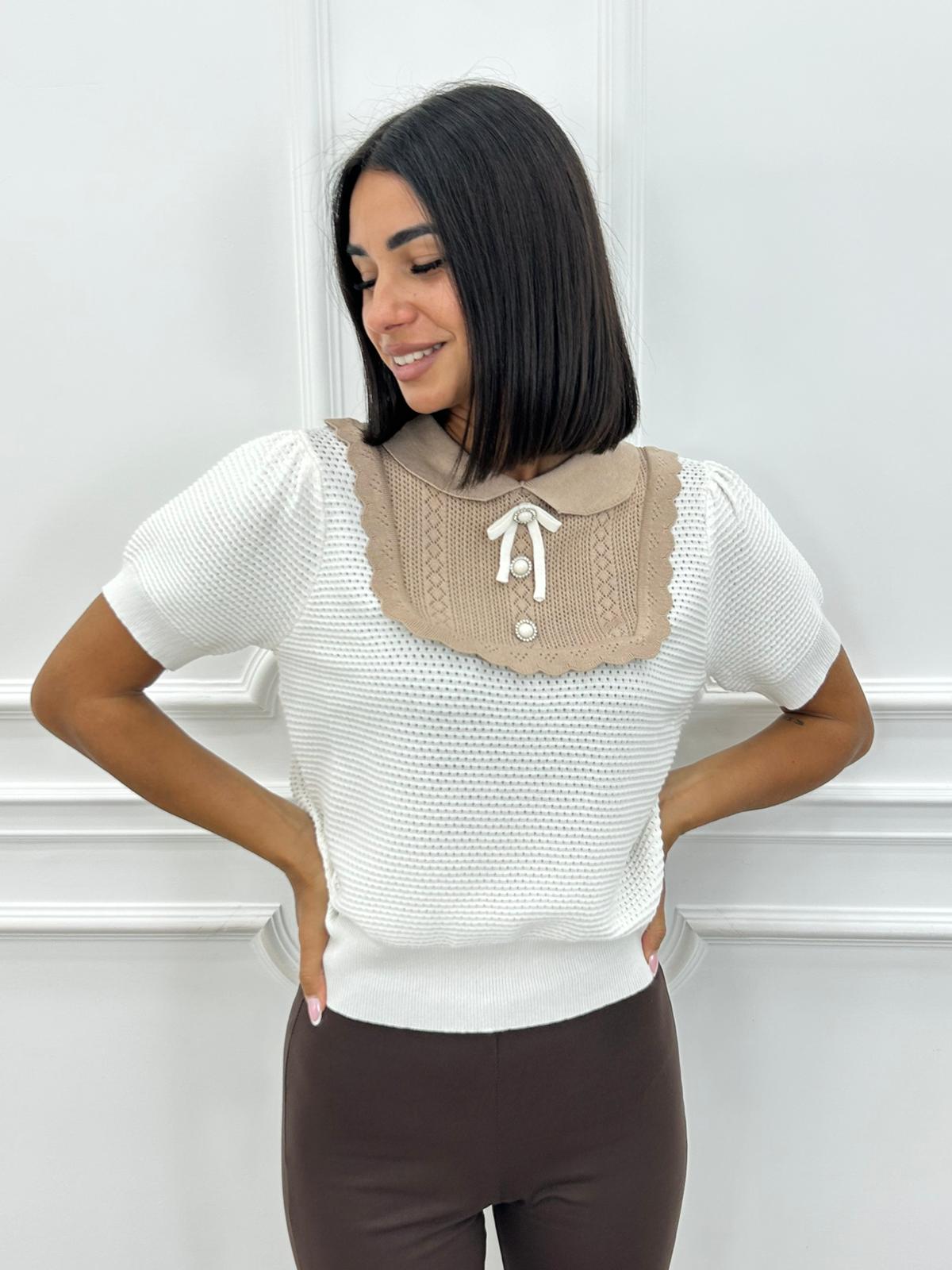 MAGLIA CON IMPUNTURE AI26