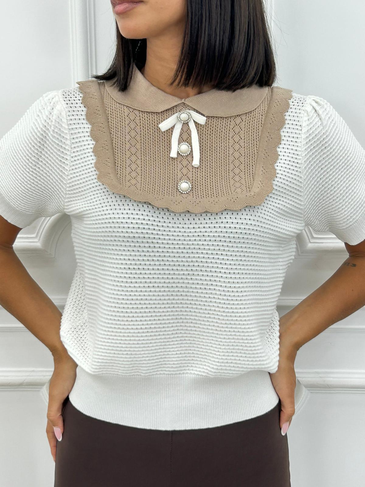 MAGLIA CON IMPUNTURE AI26