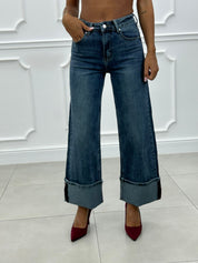 JEANS BAGGY CON RISVOLTO AI26