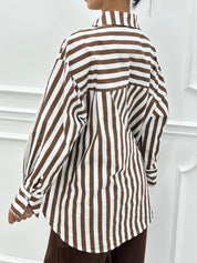 CAMICIA OVERSIZE A RIGHE AI26