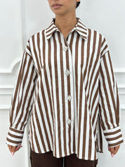 CAMICIA OVERSIZE A RIGHE AI26