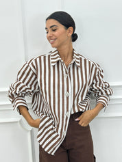 CAMICIA OVERSIZE A RIGHE AI26