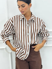 CAMICIA OVERSIZE A RIGHE AI26