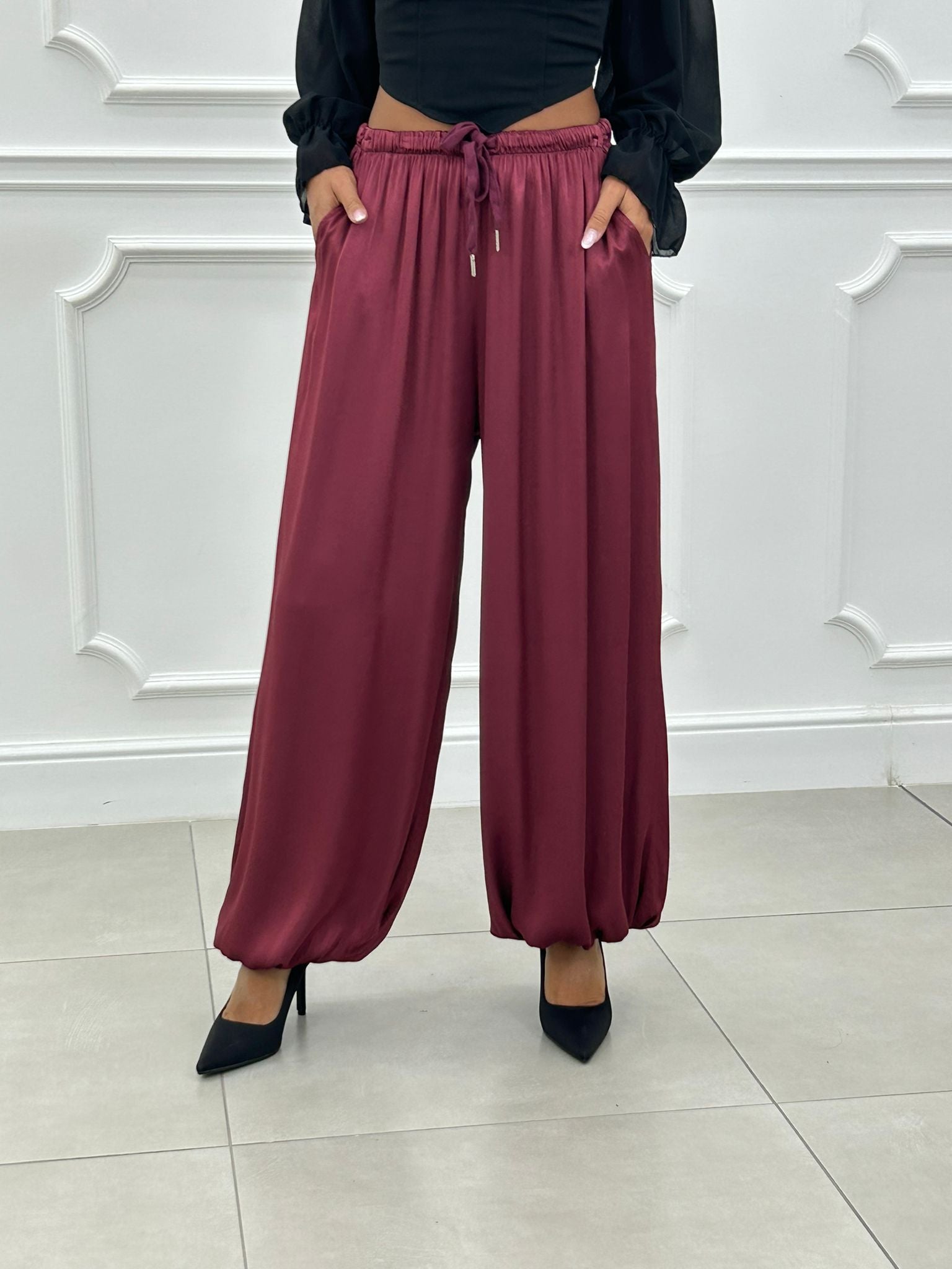 PANTALONI SATINATI AI26