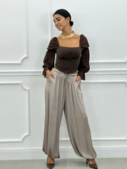 PANTALONI SATINATI AI26