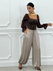 PANTALONI SATINATI AI26