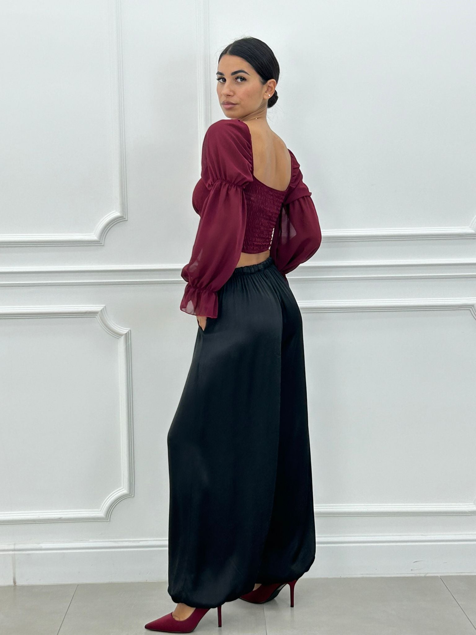 PANTALONI SATINATI AI26